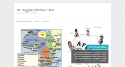 Desktop Screenshot of mrwigginshistoryclass.com