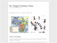 Tablet Screenshot of mrwigginshistoryclass.com